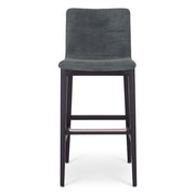 Modern Brazilian - Godan Stool - Bar Height - Jackpot Teal Seat - Ebano Frame by Urbia