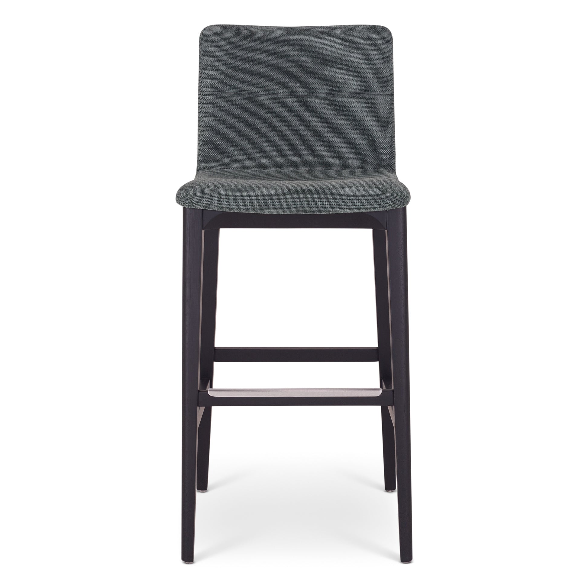 Modern Brazilian - Godan Stool - Bar Height - Jackpot Teal Seat - Ebano Frame by Urbia