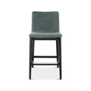 Modern Brazilian - Godan Stool - Counter Height - Jackpot Teal Seat - Ebano Frame by Urbia
