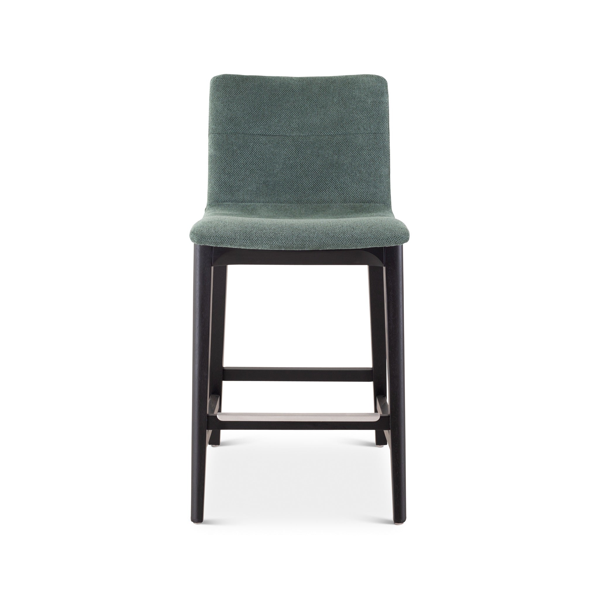 Modern Brazilian - Godan Stool - Counter Height - Jackpot Teal Seat - Ebano Frame by Urbia