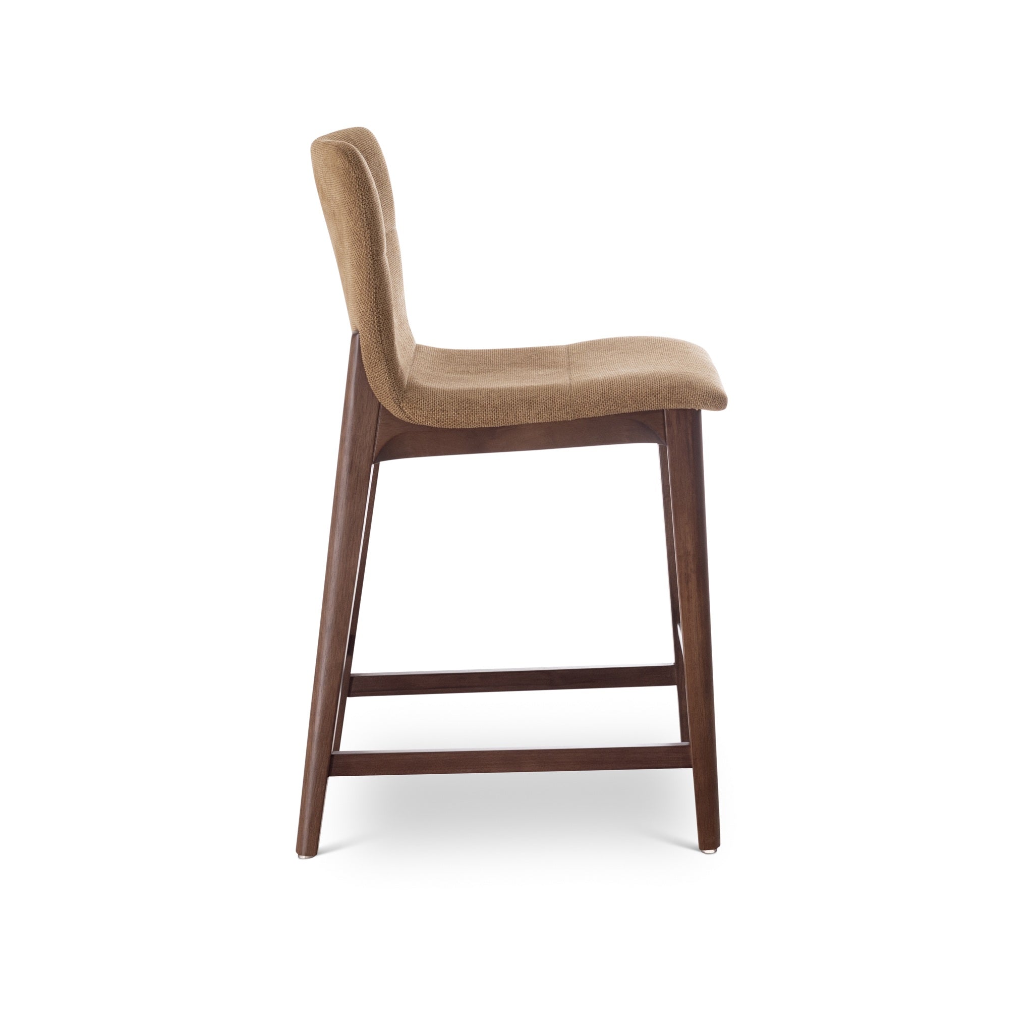 Modern Brazilian - Godan Stool - Counter Height - Jackpot Terracotta Seat - Nogal Frame by Urbia
