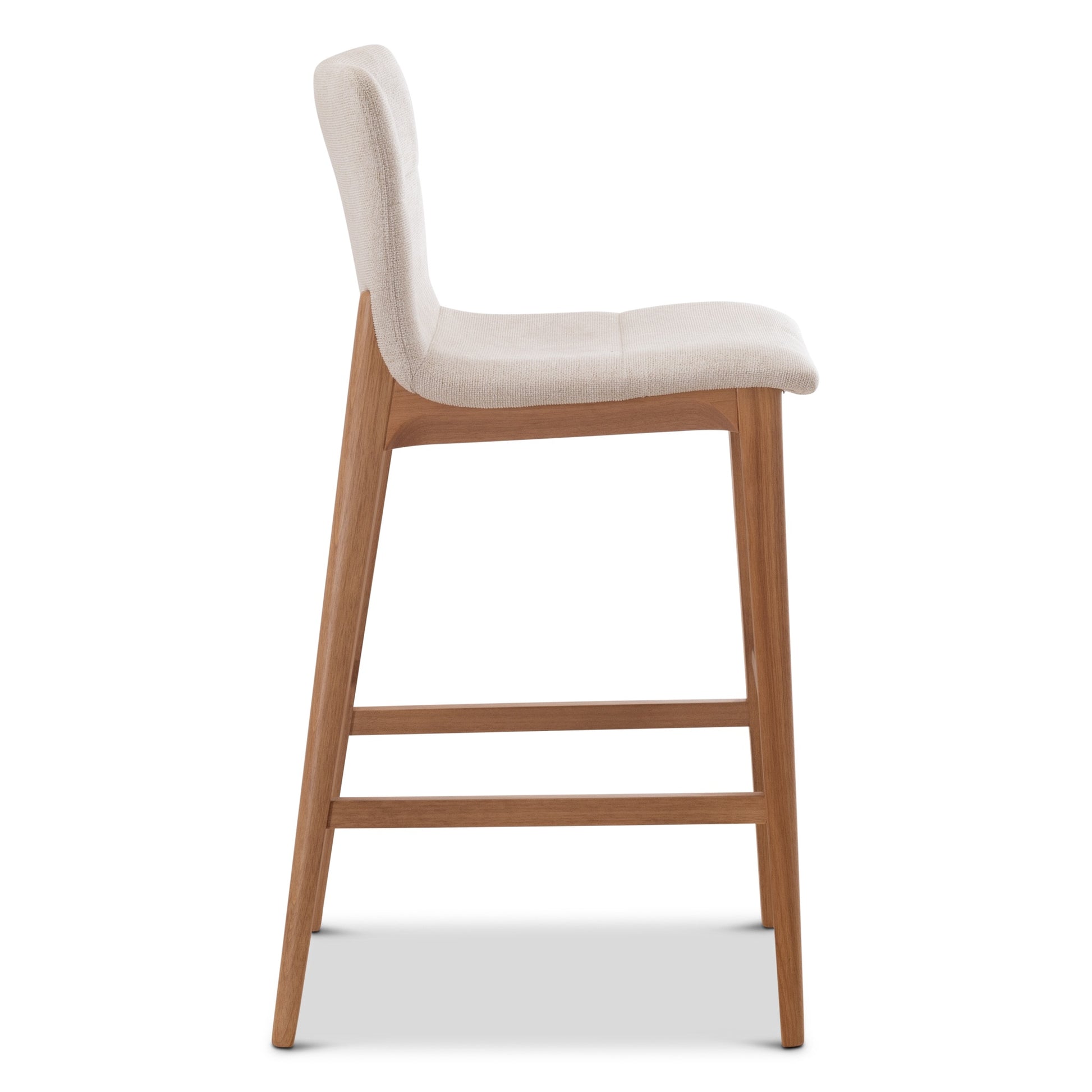 Modern Brazilian - Godan Stool - Bar Height - Harvest Natural Seat - Domasco Frame by Urbia