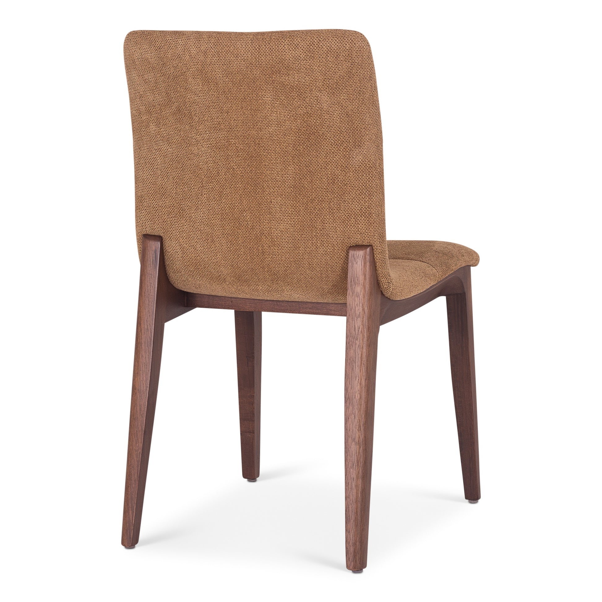 Modern Brazilian - Godan Side Chair - Jackpot Terracotta Seat - Nogal Frame by Urbia
