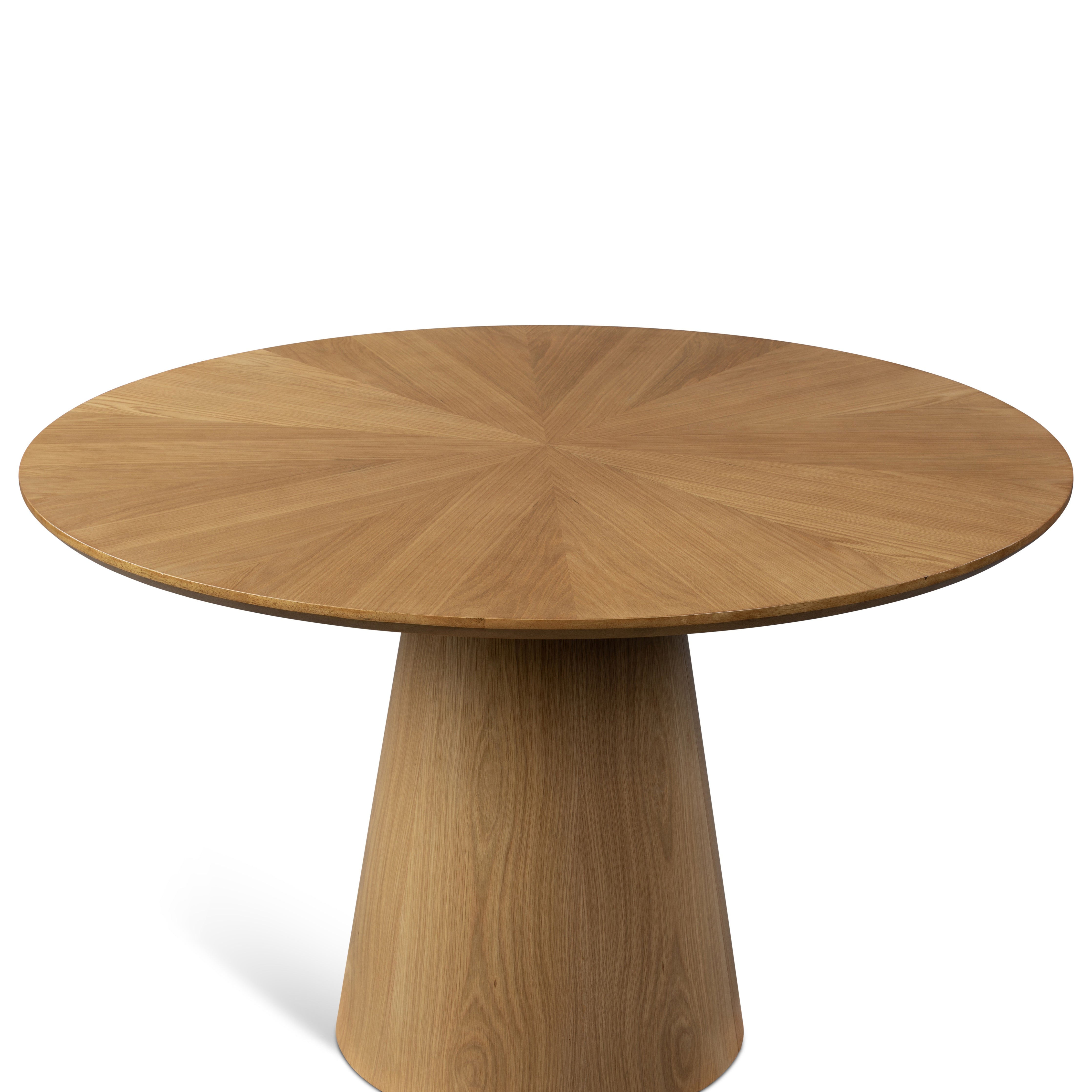 Mona Round Wood Top Dining Table Damasco by Urbia