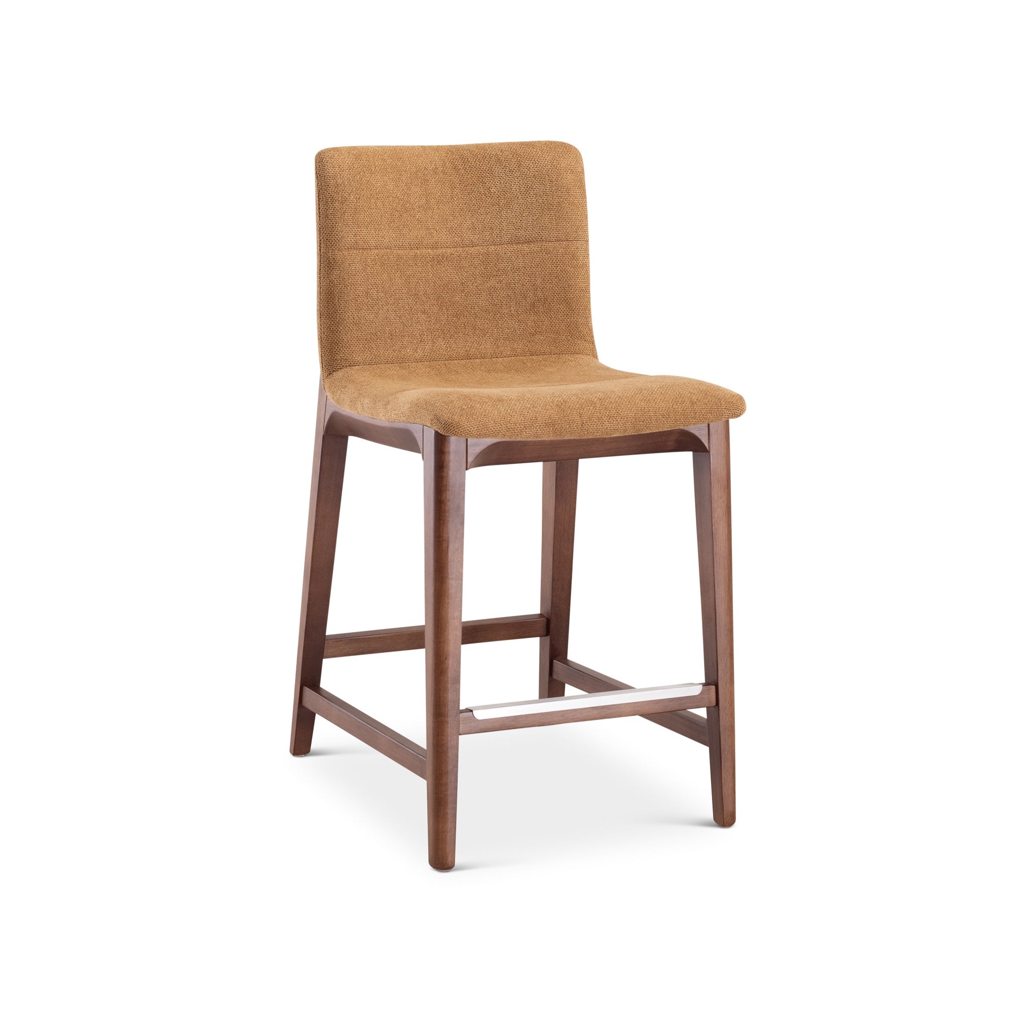 Modern Brazilian - Godan Stool - Counter Height - Jackpot Terracotta Seat - Nogal Frame by Urbia