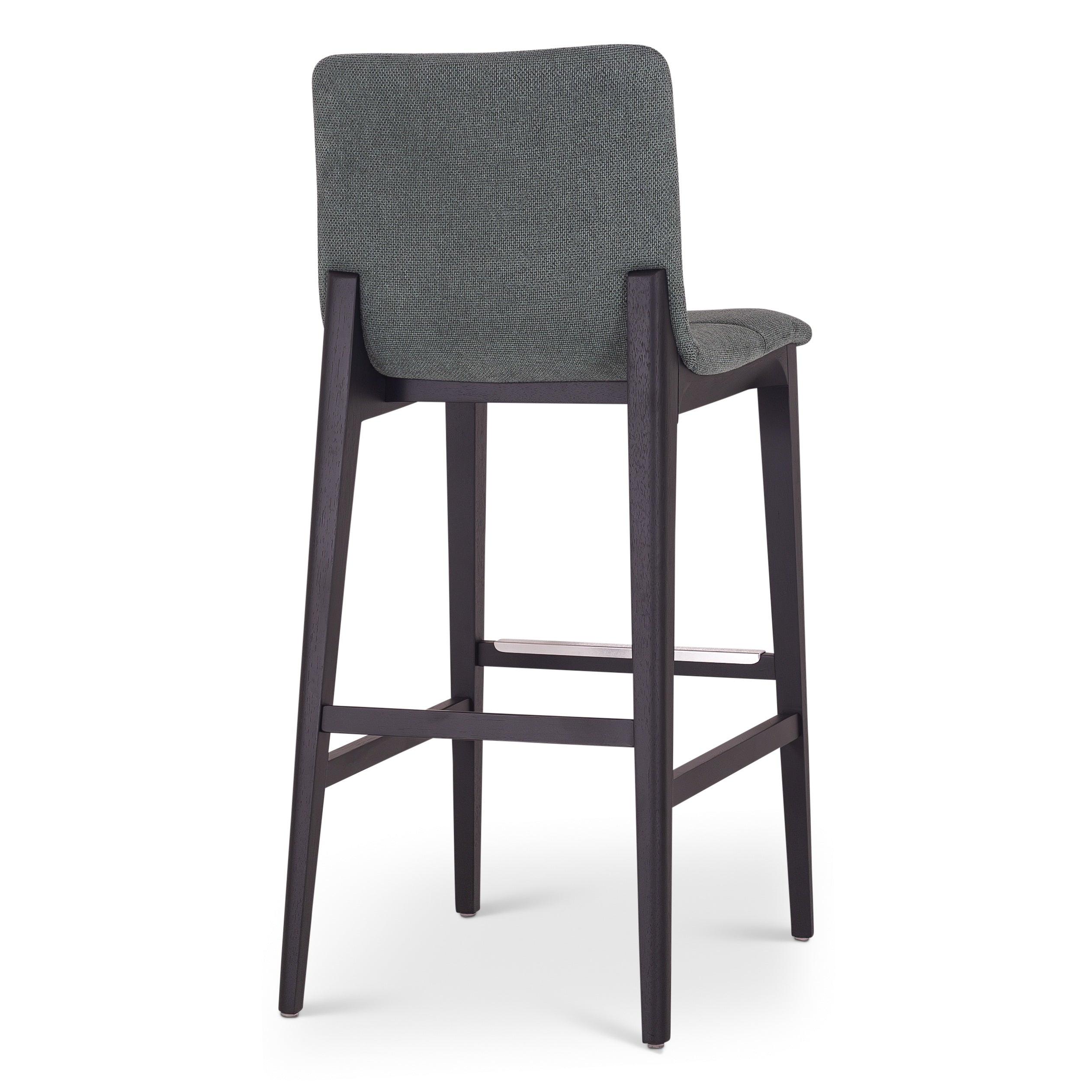 Modern Brazilian - Godan Stool - Bar Height - Jackpot Teal Seat - Ebano Frame by Urbia