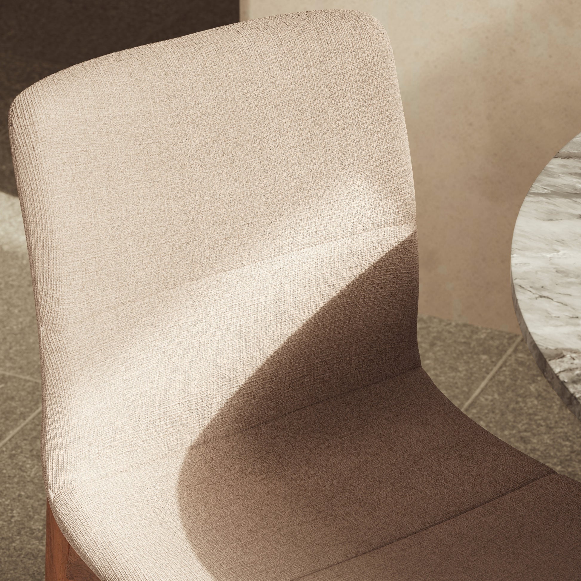 Modern Brazilian - Godan Side Chair - Harvest Natural Seat - Domasco Frame by Urbia