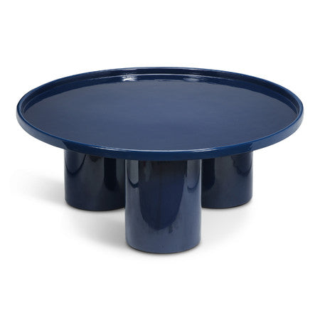 Eclat Sofia Enamel Coffee Table - Navy