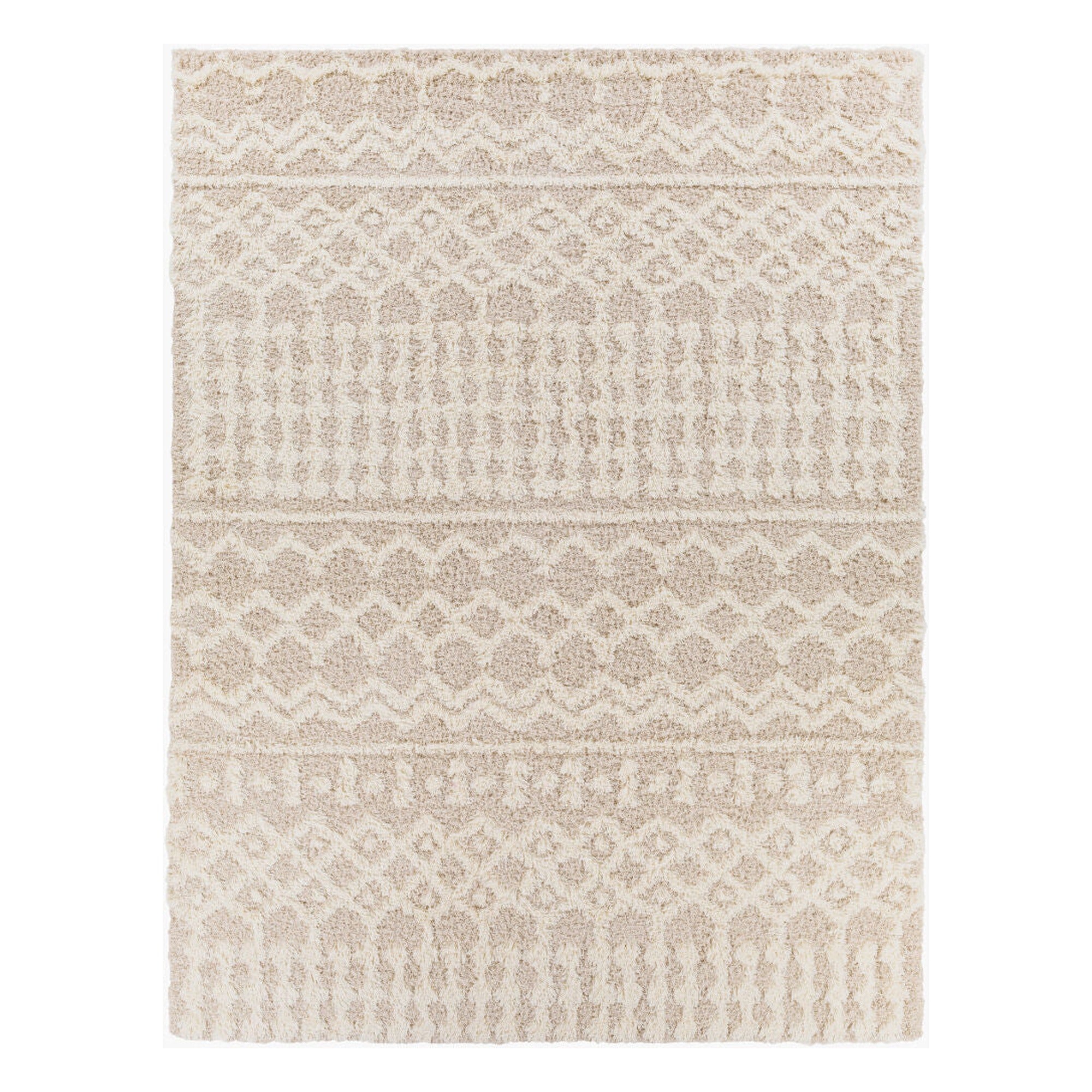 Urban Shag Cream/Light Beige Machine Woven Rug USG-2303 - 2'7" x 10'