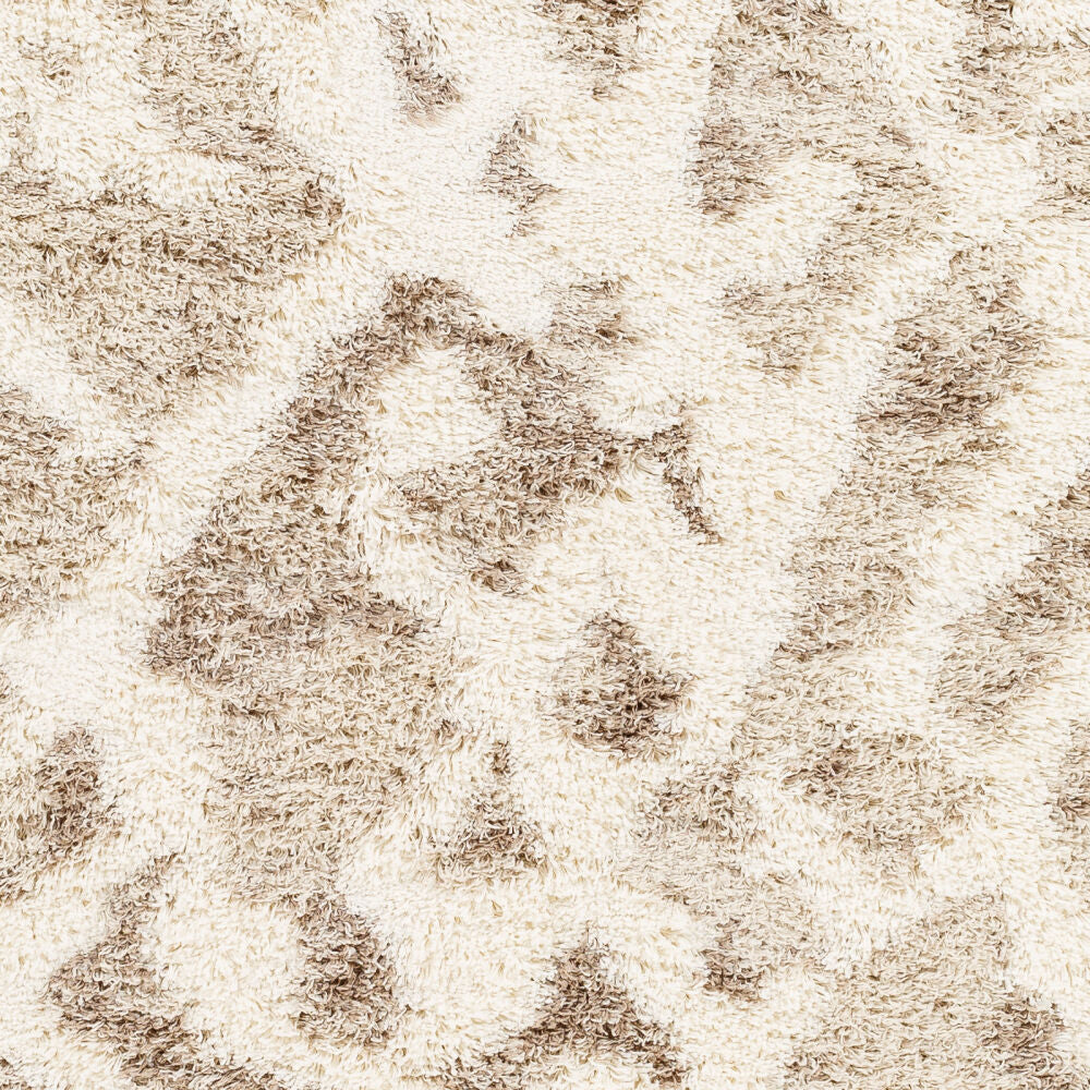 Urban Shag Beige/Medium Brown Machine Woven Rug - swatch