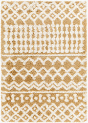 Urban Shag Camel/Ivory Machine Woven Rug - 5'3" x 7'3"