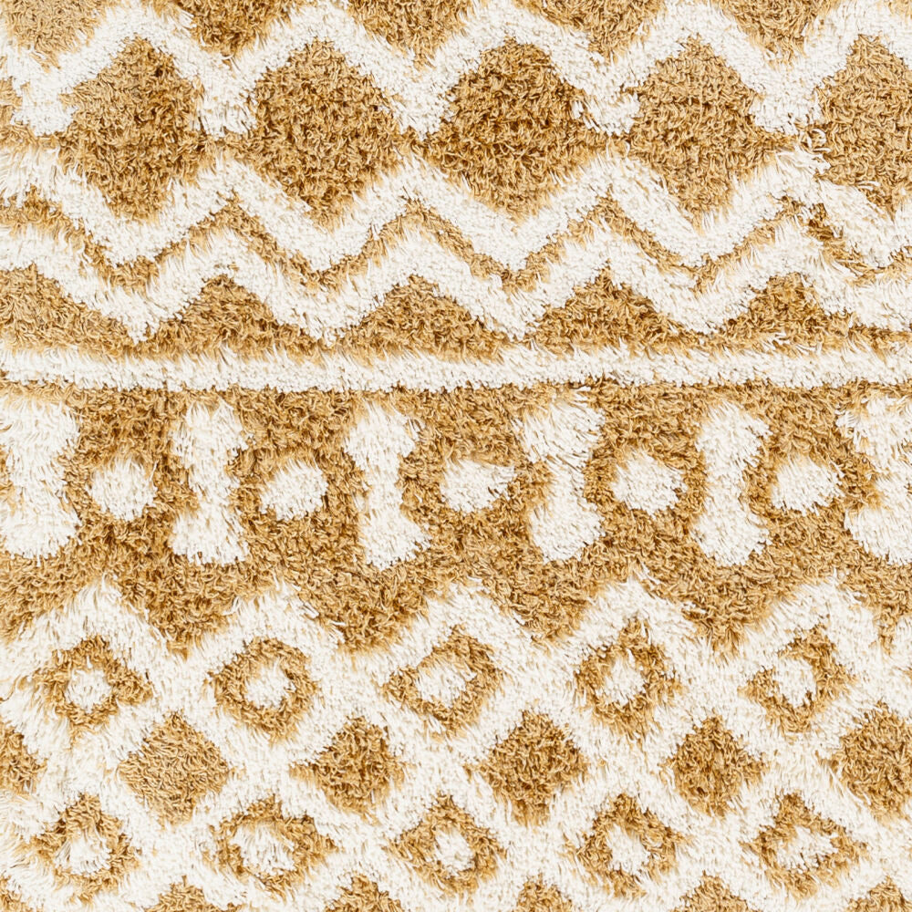 Urban Shag Camel/Ivory Machine Woven Rug - swatch