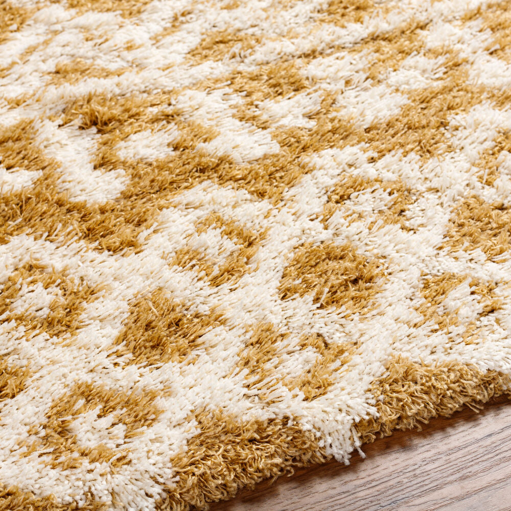 Urban Shag Camel/Ivory Machine Woven Rug - texture
