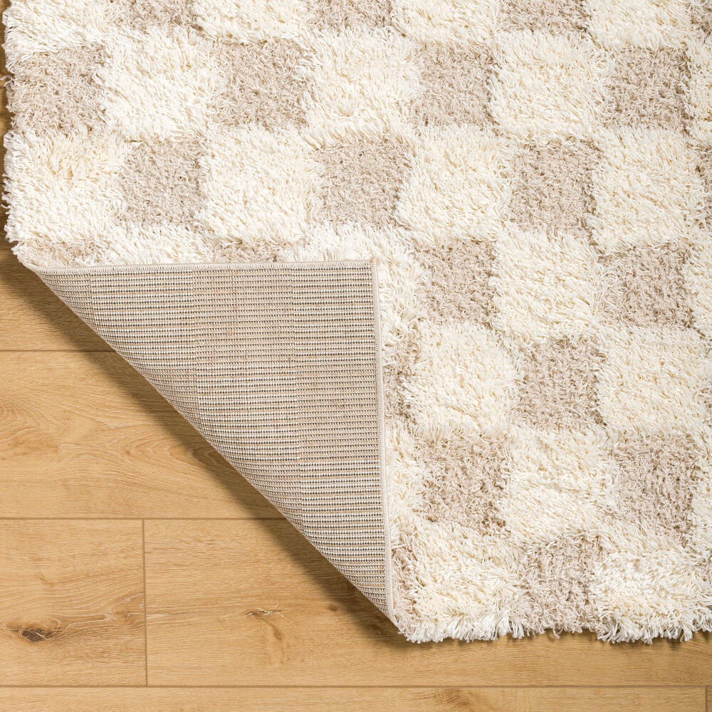 Urban Shag Cream/Light Beige Machine Woven Rug USG-2350 - fold
