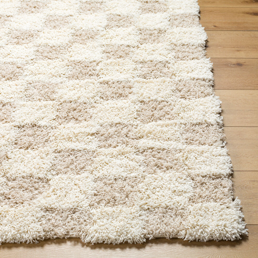 Urban Shag Cream/Light Beige Machine Woven Rug USG-2350 - front