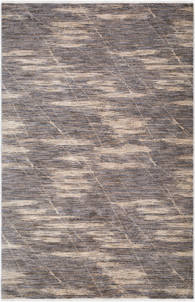 Usonia Brown/White Machine Woven Rug USO-2300 - 3'2" x 10'
