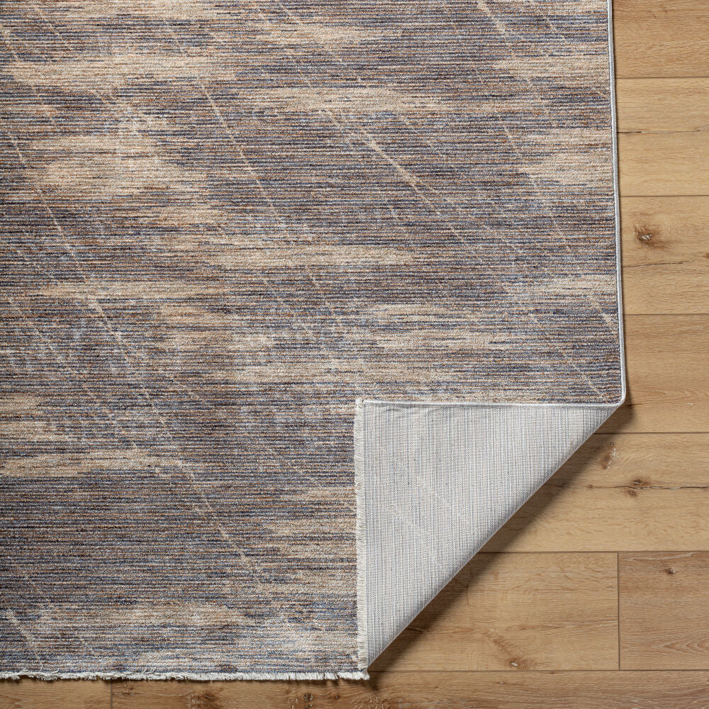 Usonia Brown/White Machine Woven Rug USO-2300 - fold