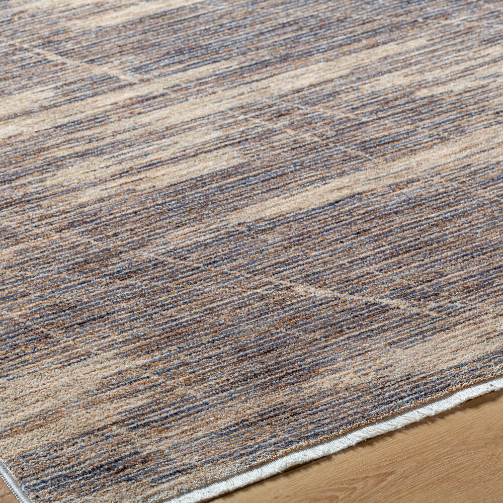 Usonia Brown/White Machine Woven Rug USO-2300 - texture