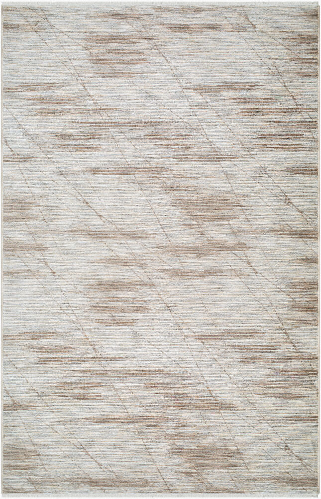 Usonia Brown/White Machine Woven Rug USO-2301 - 3'2" x 10'