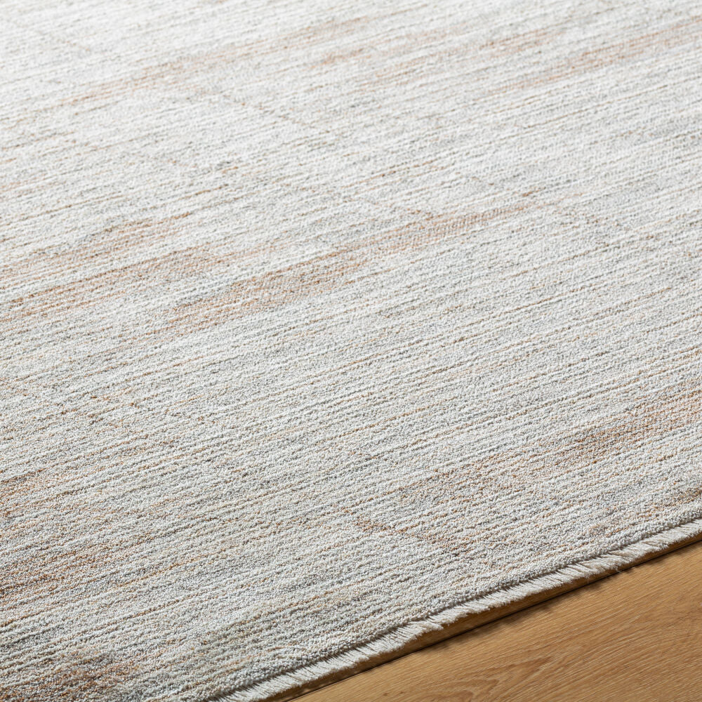 Usonia Brown/White Machine Woven Rug USO-2301 - texture