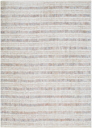 Usonia Brown/White Machine Woven Rug USO-2308 - 3'2" x 10'