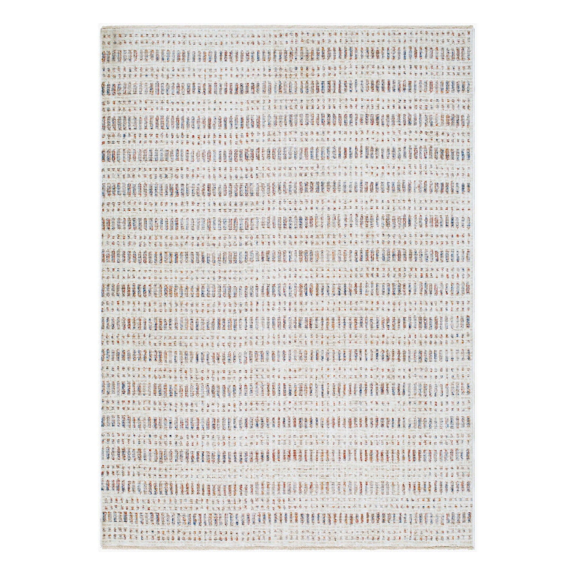 Usonia Brown/White Machine Woven Rug USO-2308 - 3'2" x 10'