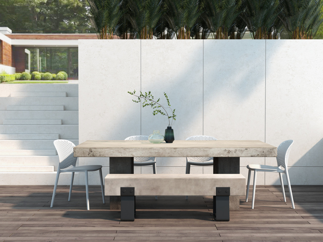 Metro - Bailey Side Chair - Set of 4 - White Seat