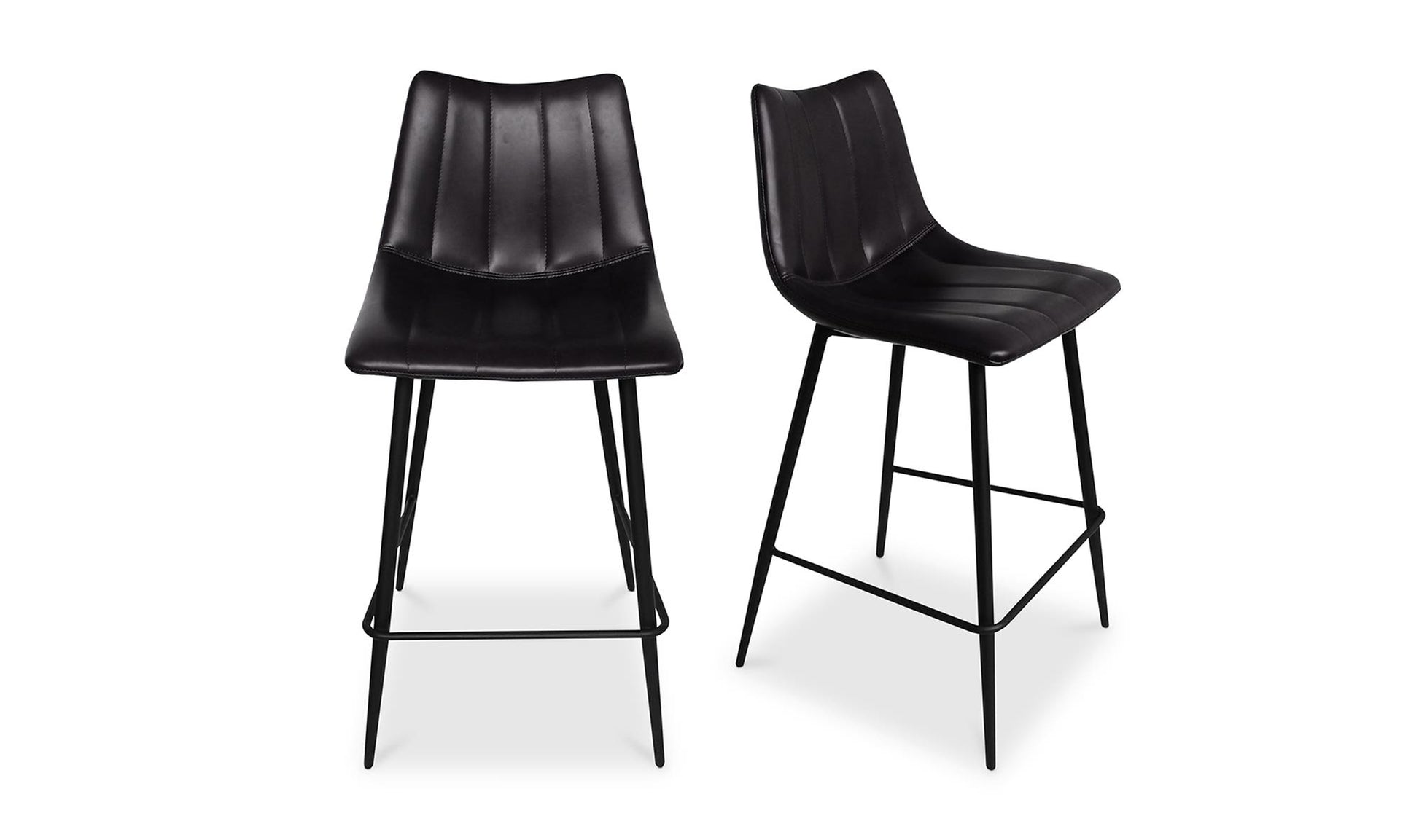 Alibi Counter Stool Matte Black - Set Of Two by Moe's Home Collection - view 17