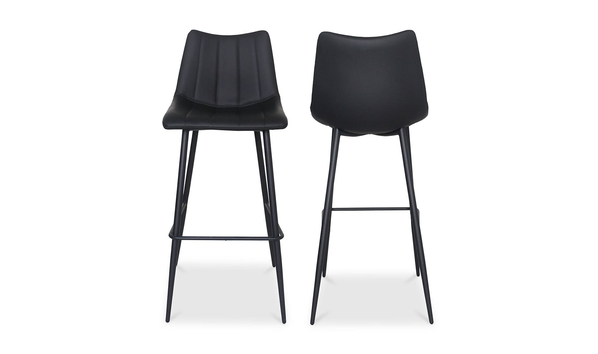 Alibi Bar Stool Matte Black - Set Of Two by Moe's Home Collection - view 13