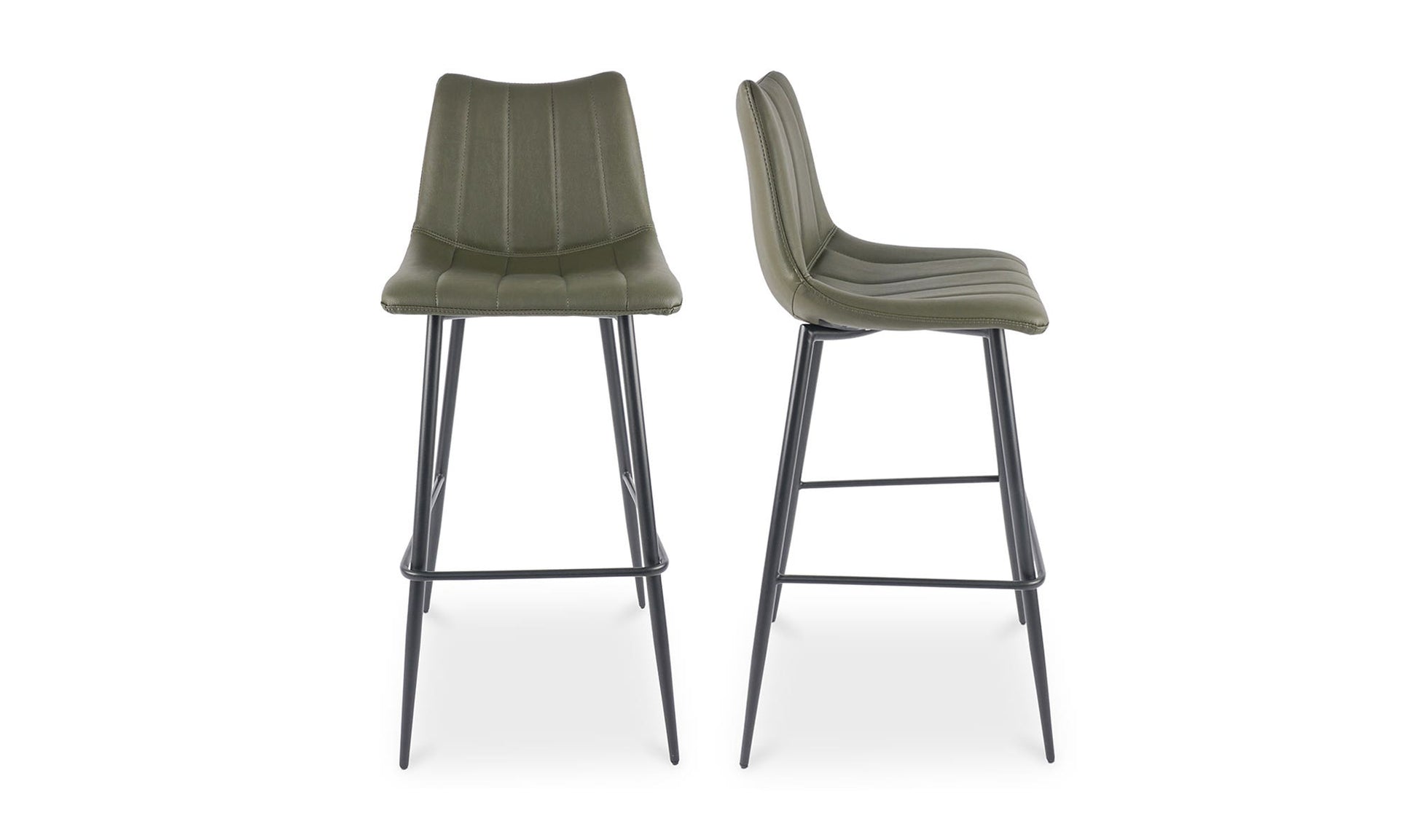 Alibi Bar Stool Dark Green - Set Of Two by Moe's Home Collection - view 11
