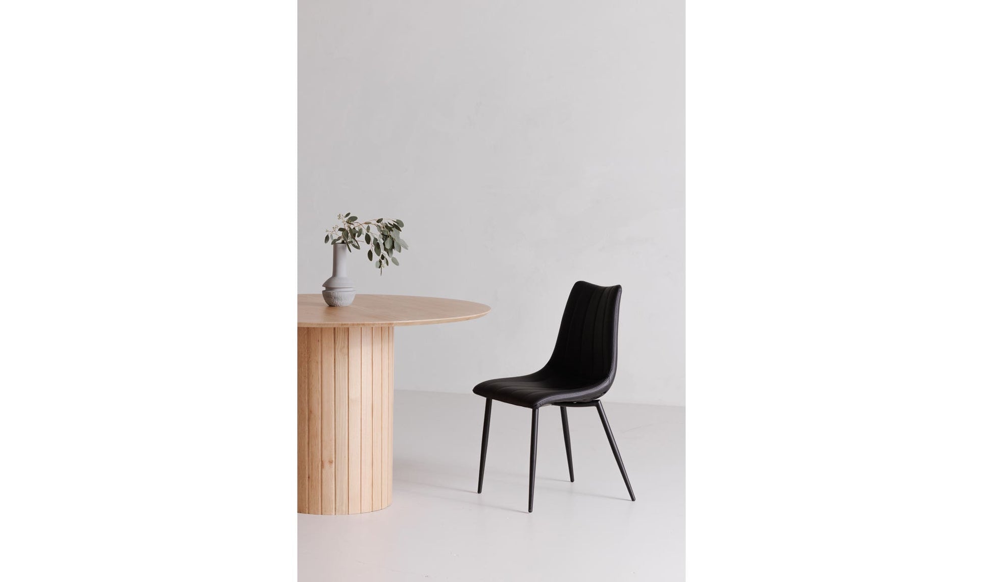 Alibi Dining Chair Matte Black - Set Of Two by Moe's Home Collection - view 12
