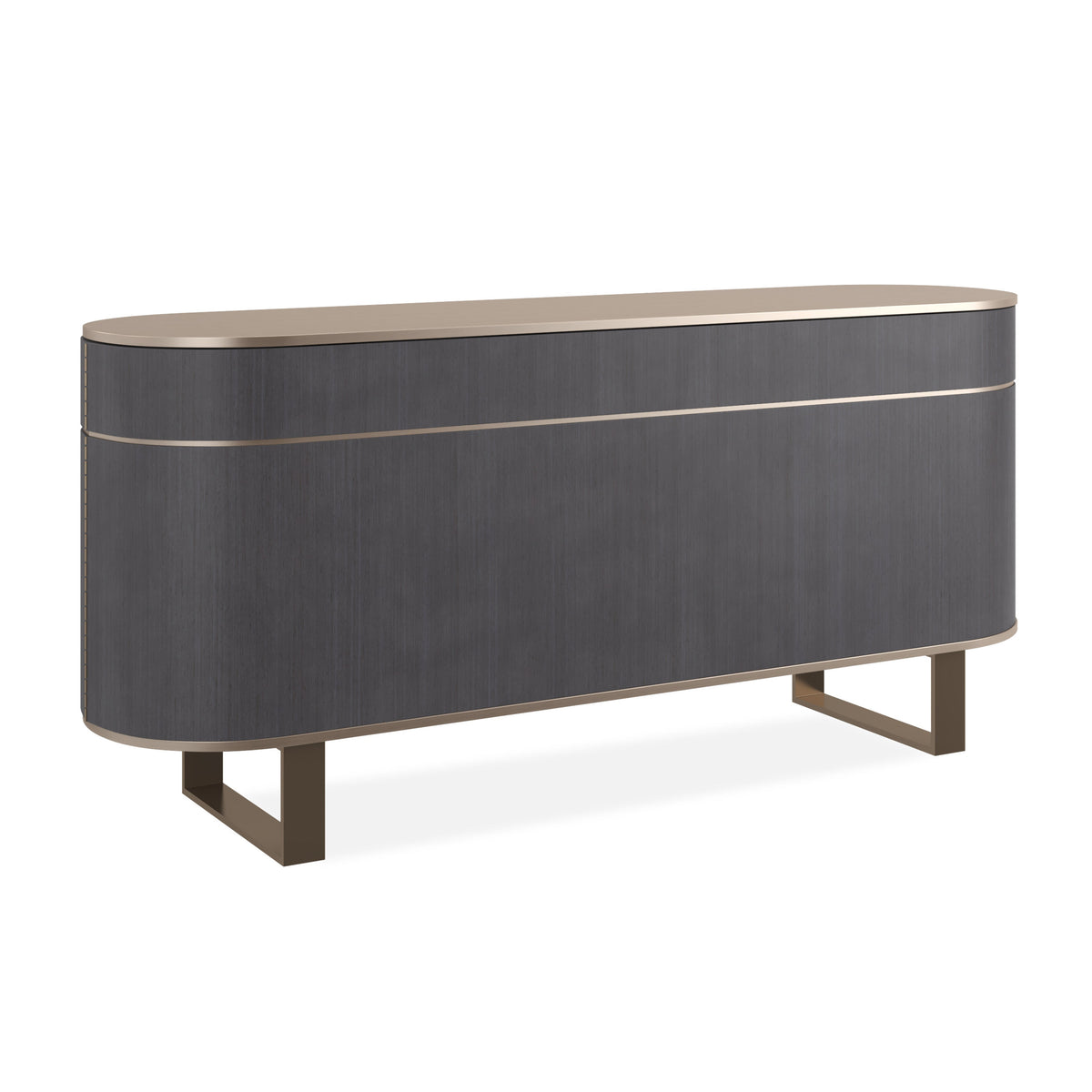Piet Brushed Gold Sideboard 77" by Caracole - view 5