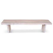 Brooks - Bench - 78" - White Wash Frame