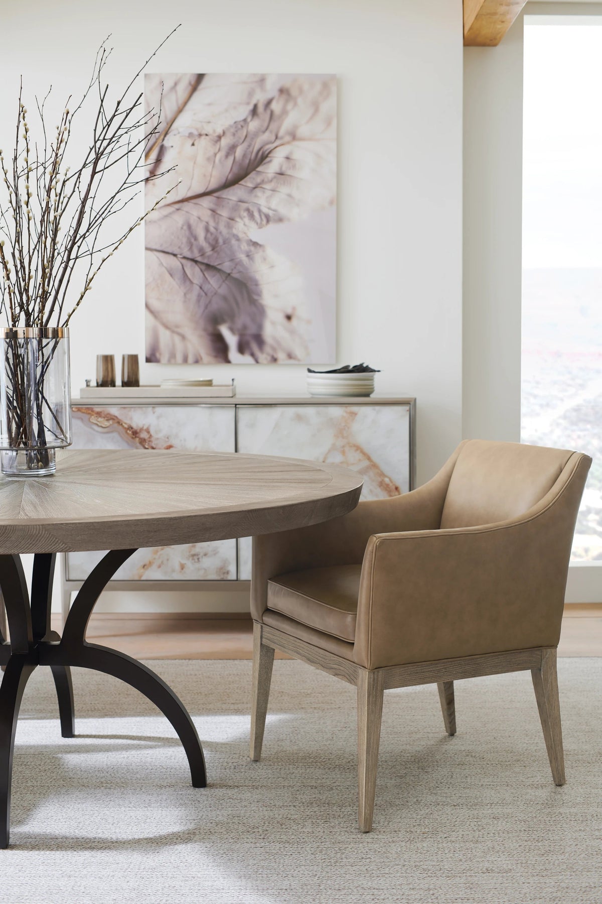 Free and Easy Ash Driftwood Dining Chair 24" by Caracole - view 2