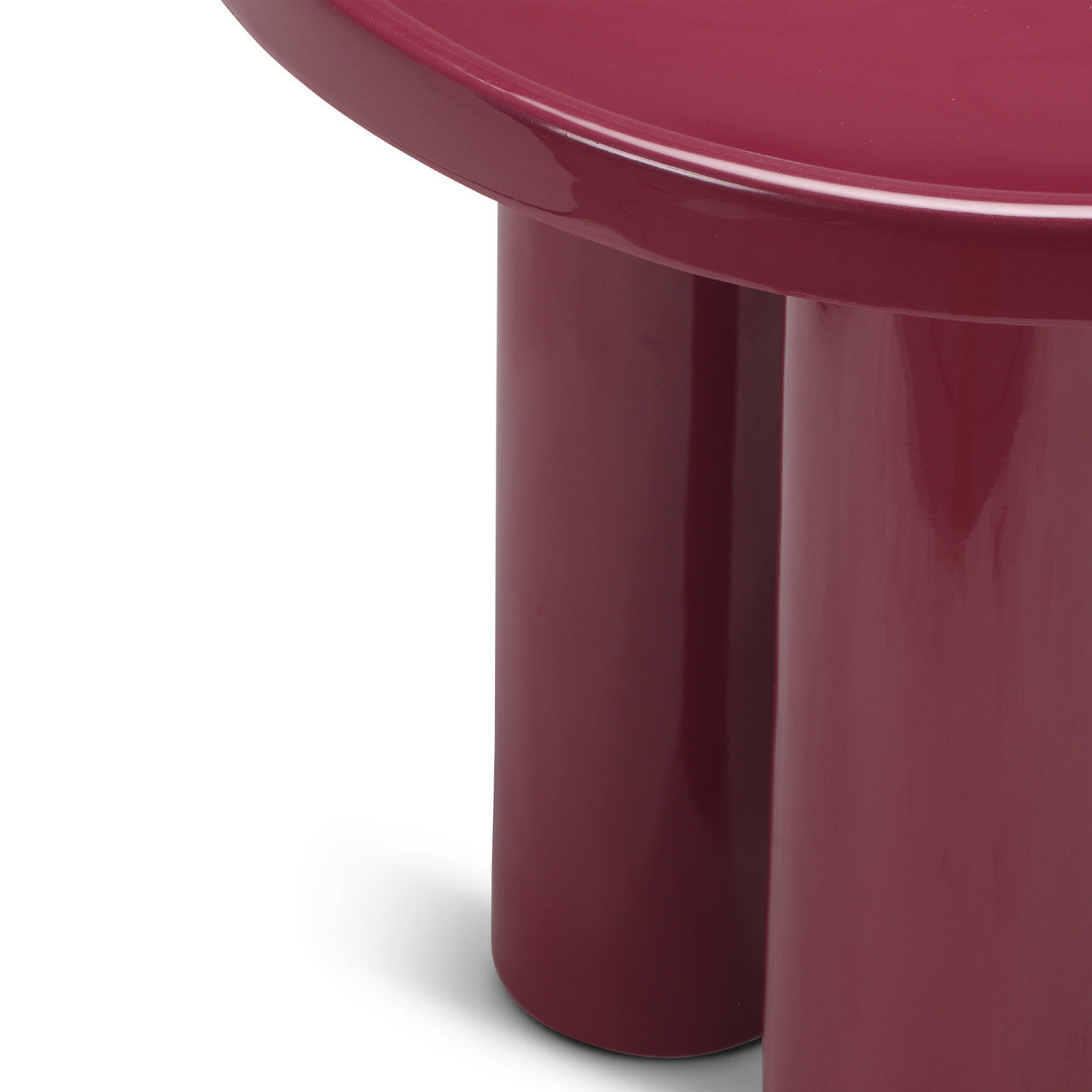 Eclat - Sofia Enamel End Table - Plum