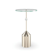 Alpha Whisper of Gold End Table 16" by Caracole
