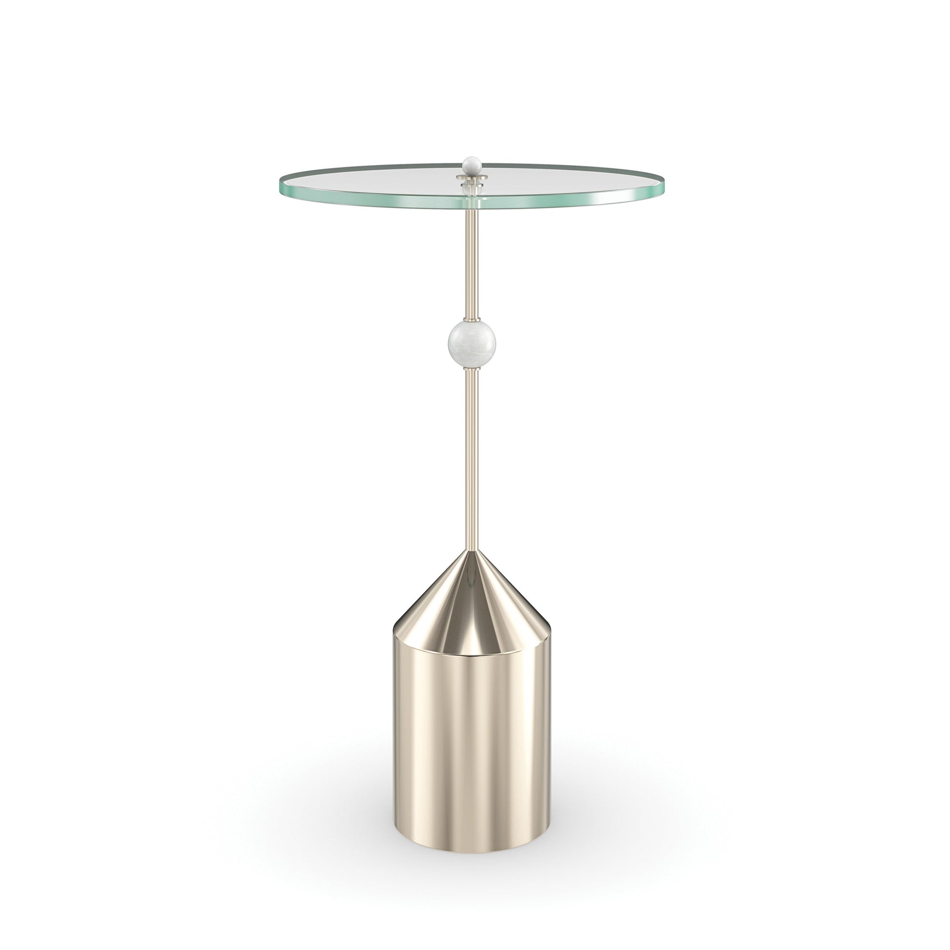 Alpha Whisper of Gold End Table 16" by Caracole