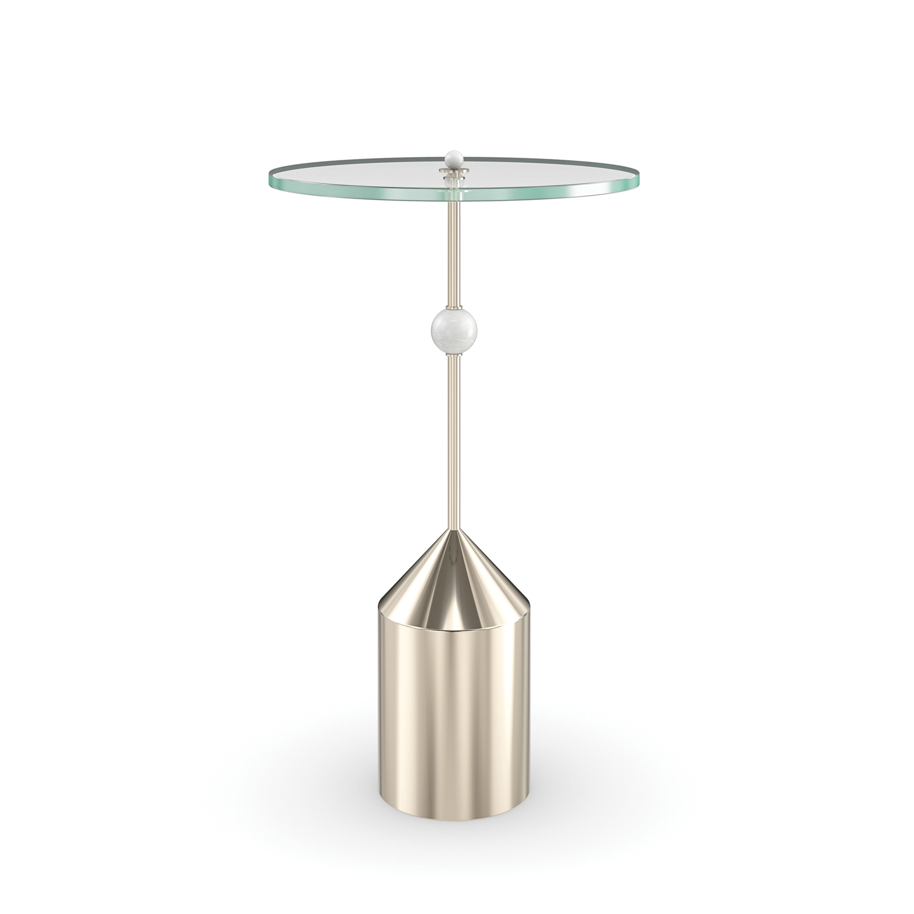 Alpha Whisper of Gold End Table 16" by Caracole
