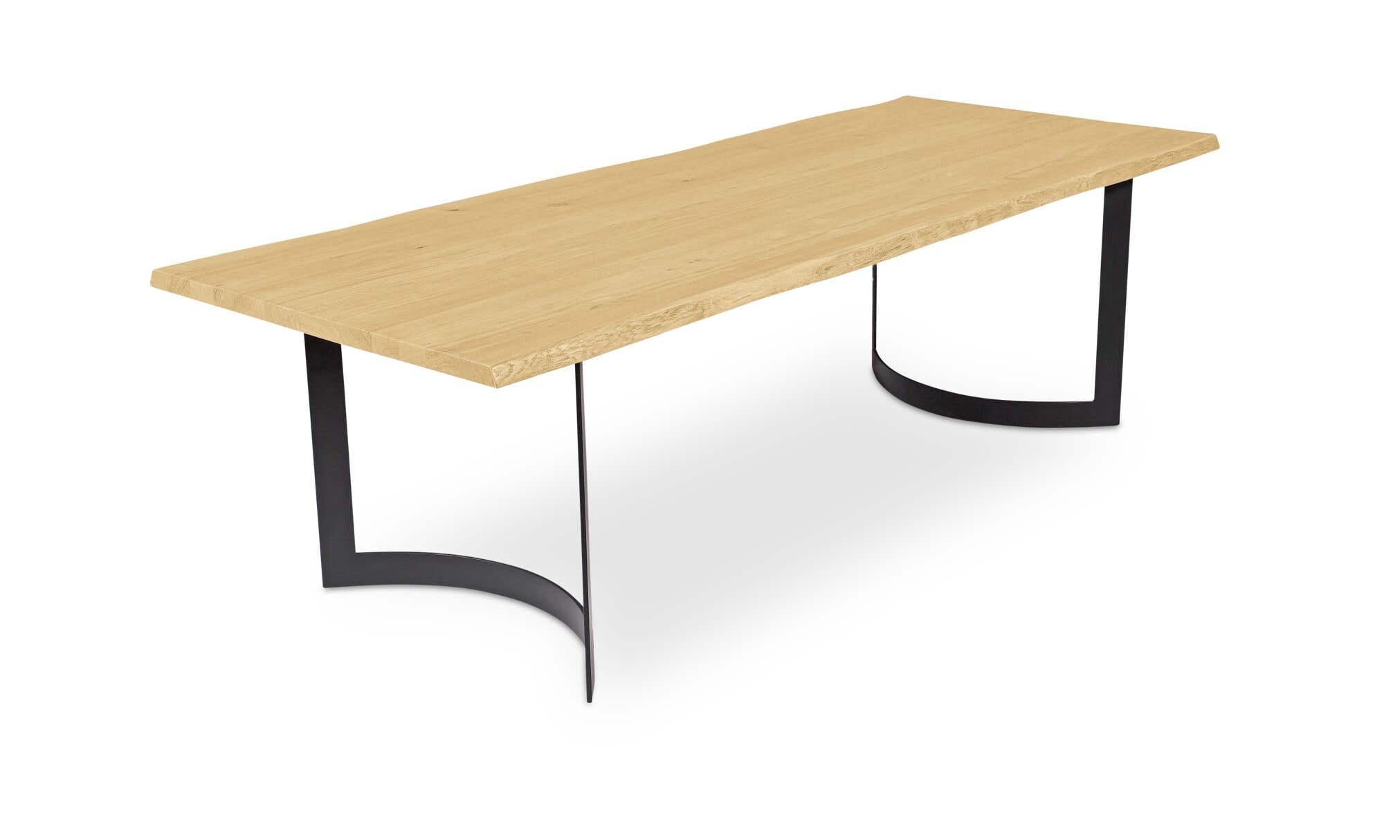 Bent Dining Table Small Oak by Moe's Home Collection - view 6