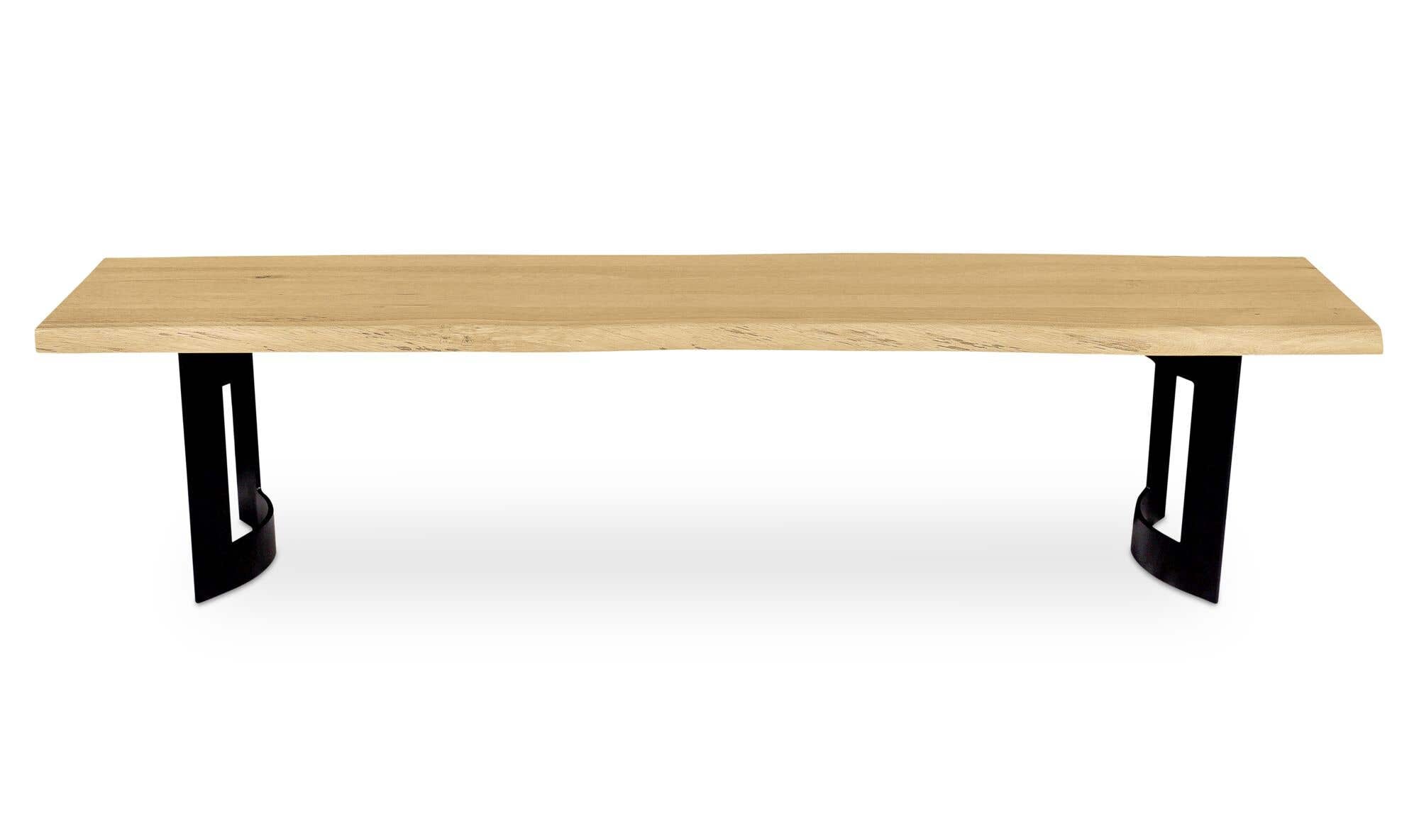 Bent Bench Extra Small Oak by Moe's Home Collection - view 4