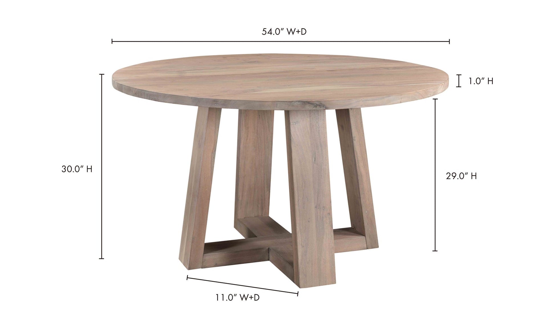 Tanya Dining Table Light Grey by Moe's Home Collection - view 15