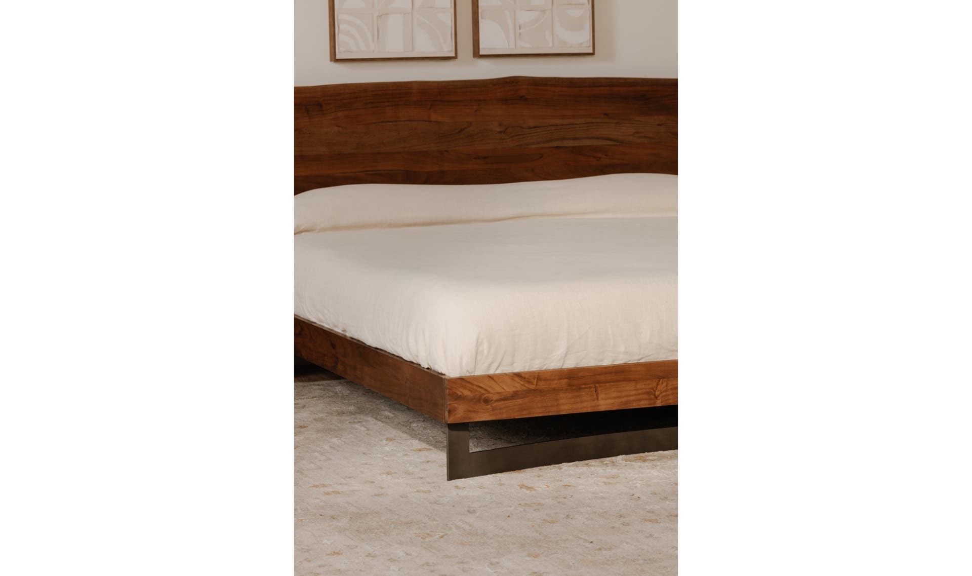 Bent Queen Size Bed Brown by Moe's Home Collection - view 6