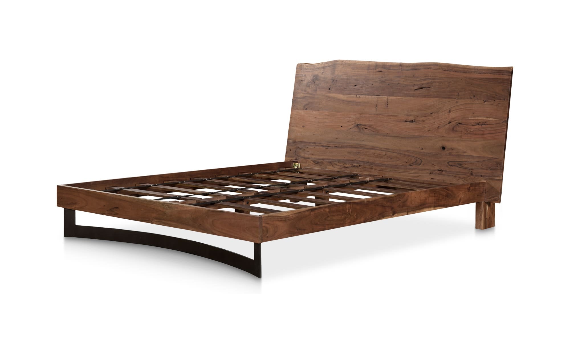 Bent Queen Size Bed Brown by Moe's Home Collection - view 9