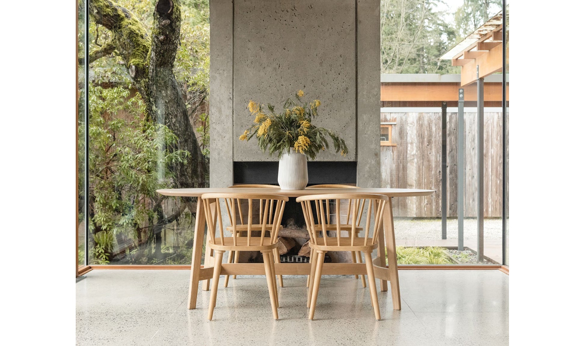 Trie Small Dining Table Natural by Moe's Home Collection - view 7