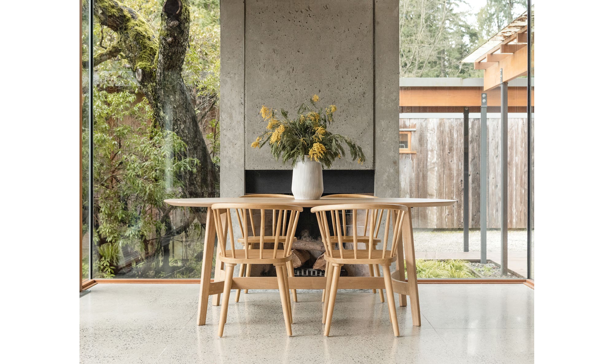 Trie Small Dining Table Natural by Moe's Home Collection - view 7
