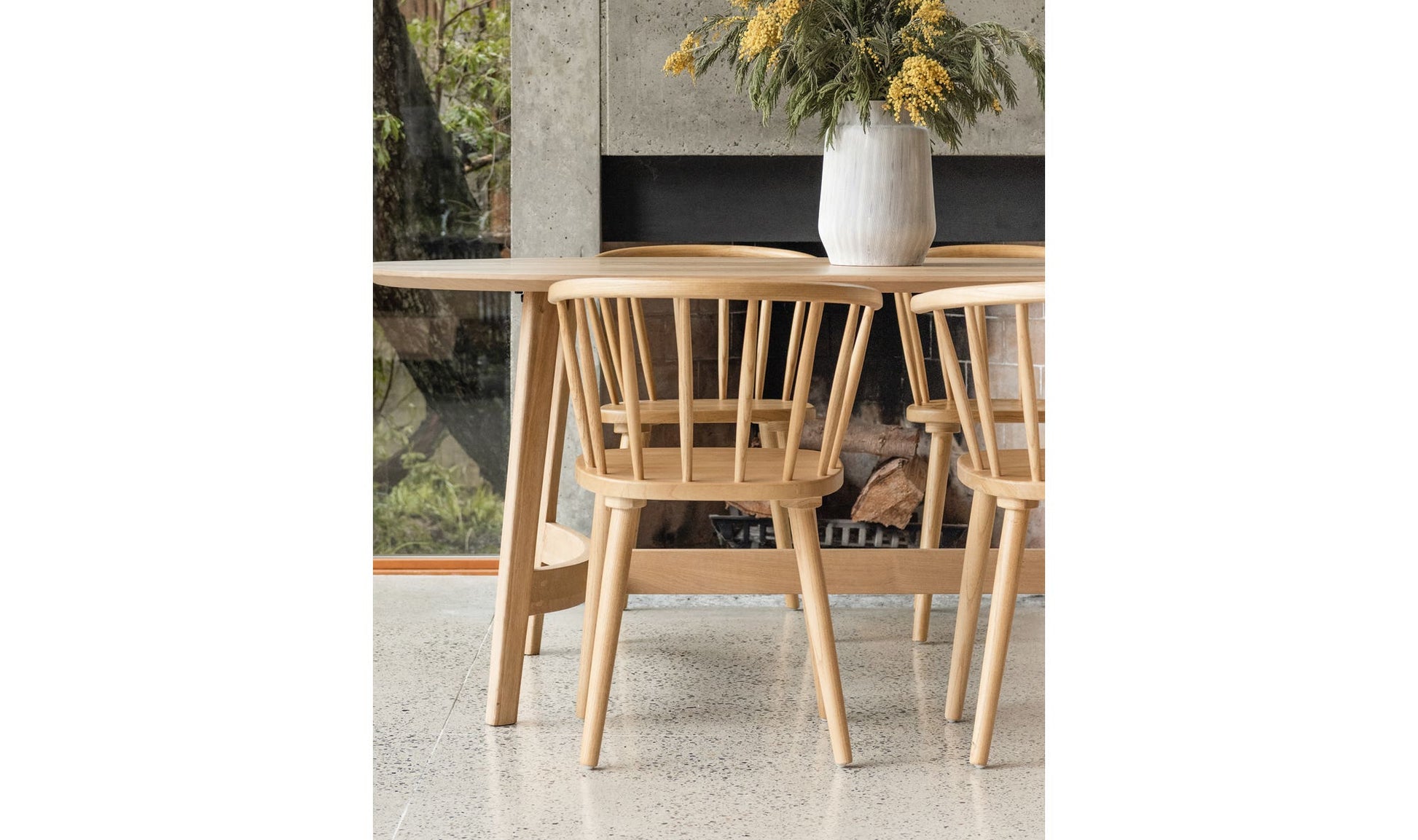 Trie Small Dining Table Natural by Moe's Home Collection - view 10