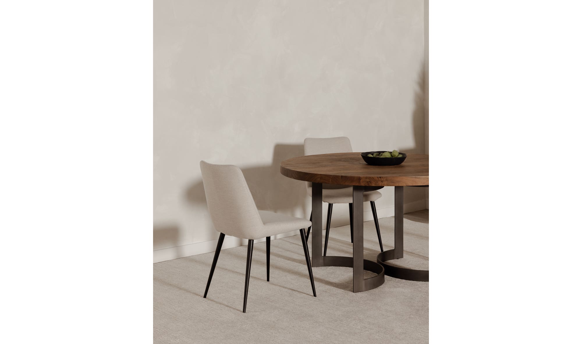 Bent Round Dining Table 54In Brown by Moe's Home Collection - view 7