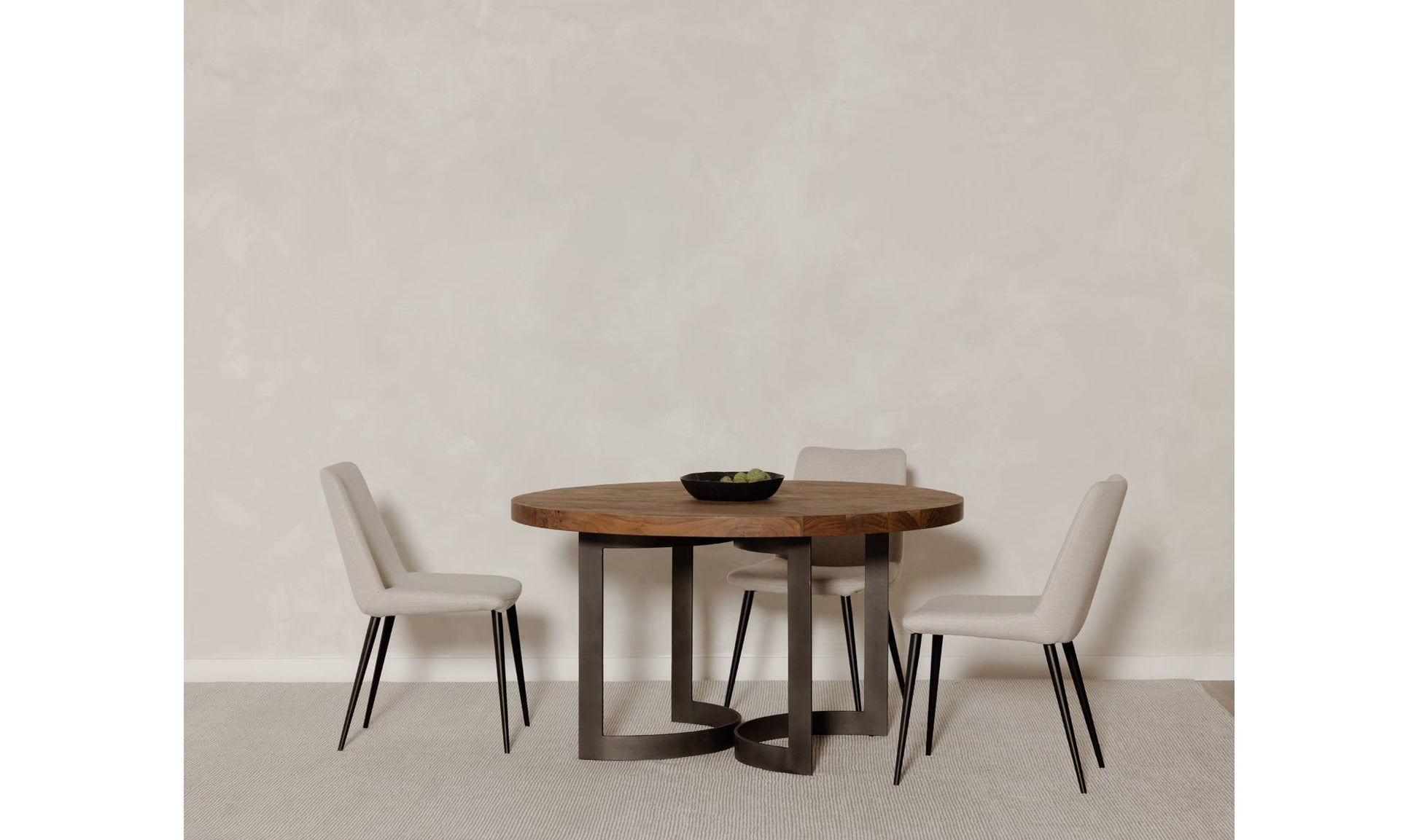 Bent Round Dining Table 54In Brown by Moe's Home Collection - view 8