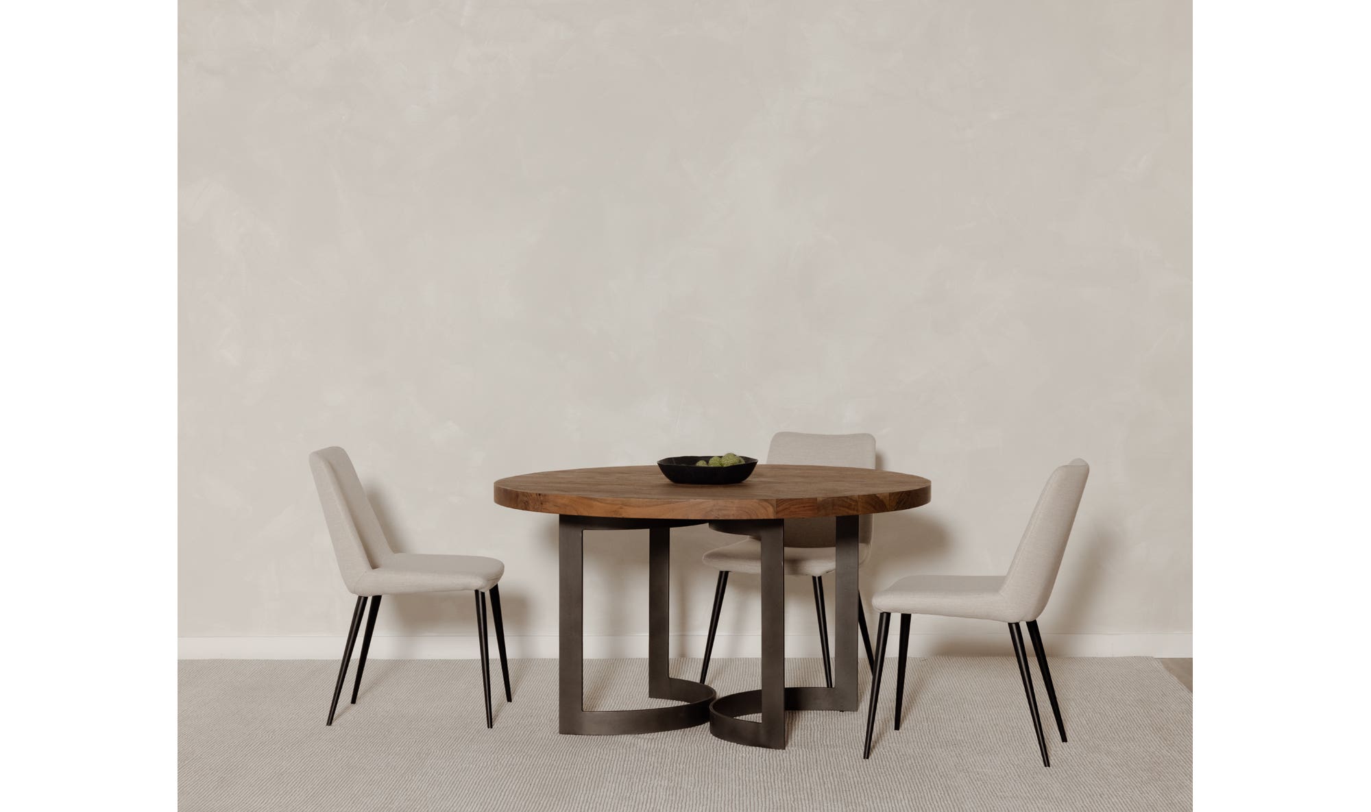 Bent Round Dining Table 54In Brown by Moe's Home Collection - view 8