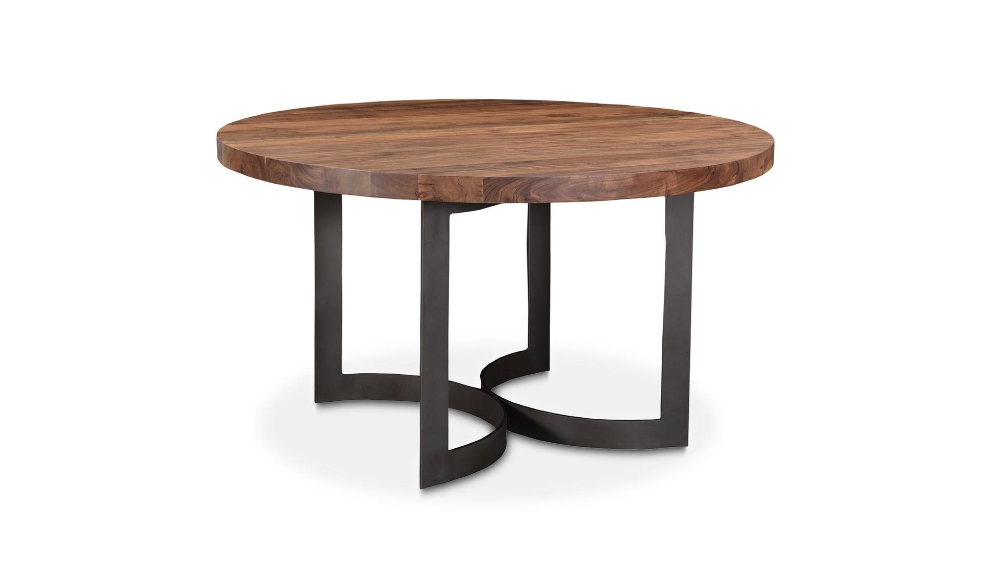 Bent Round Dining Table 54In Brown by Moe's Home Collection - view 11